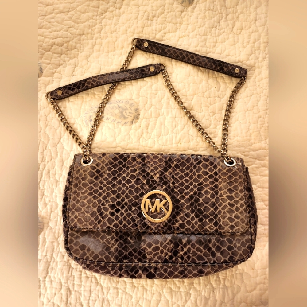 Michael Kors Snakeskin Crossbody/Messenger Handbag